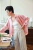 F032951高奢系列夏季新款苎麻女士温柔C位粉苎麻轻薄防晒衬衫 商品缩略图6