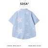 SDSA男装2026新款高贵轻奢潮牌简约撞色刺绣星星短袖衬衫百搭休闲 商品缩略图4