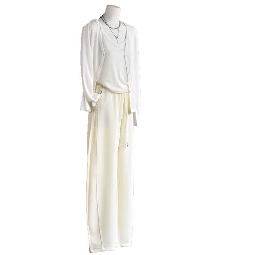 丁摩 【棉质弯刀裤】春季新款女装空气棉微弯刀阔腿运动休闲裤子女6ZF-C363 商品图4