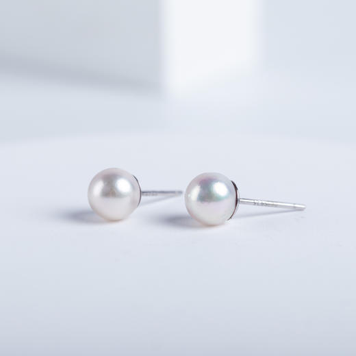 ⁶福利款【akoya珍珠】S925银耳钉，6-7MM，编号ED111，出证书，48小时鉴赏期——SS06-CR-YMZZ【HOT】 商品图1