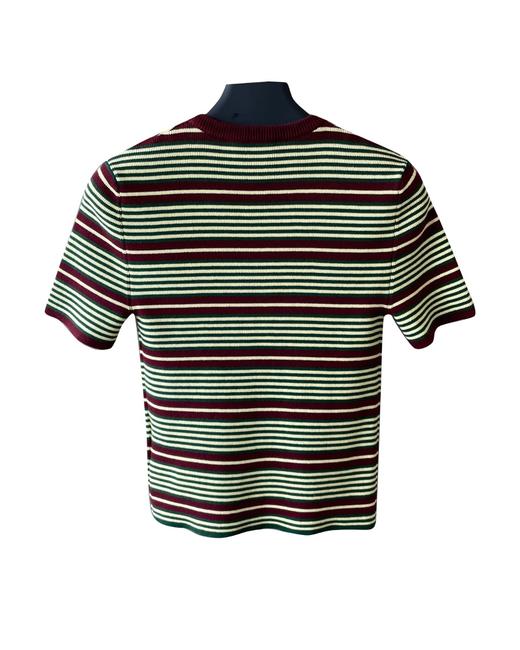 女款宽松条纹短袖针织衫lv020 商品图1