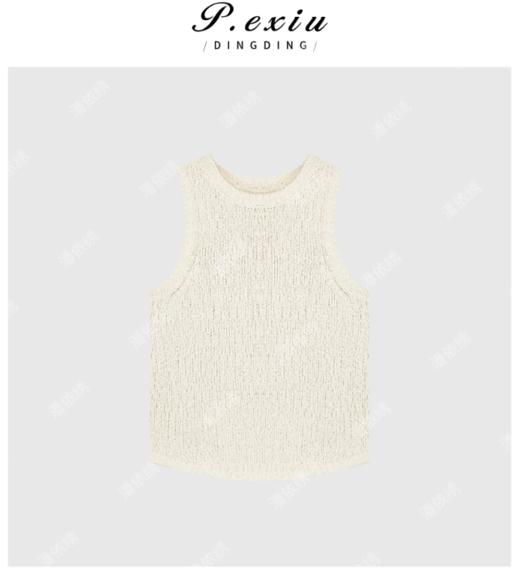 04-1潘依绣丁丁宠粉文艺复古坑条立领拉链针织毛衣 Q34020 商品图0