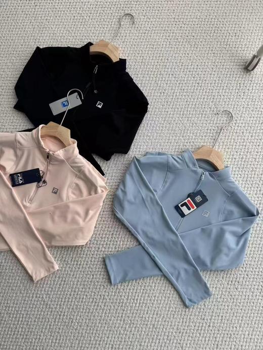 F032939青春减龄收腰拼接剪裁柔软舒适亲肤立领长袖打底衣 商品图2