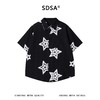 SDSA男装2026新款高贵轻奢潮牌简约撞色刺绣星星短袖衬衫百搭休闲 商品缩略图0