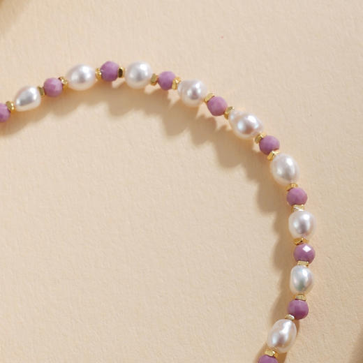 子佩集【紫韵流年】银S925珍珠惜王妃手链【SGB0550002】镀金2602 商品图2