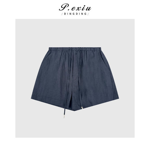 03-5潘依绣丁丁宠粉复古简约休闲抽绳短裤Q39112 商品图0