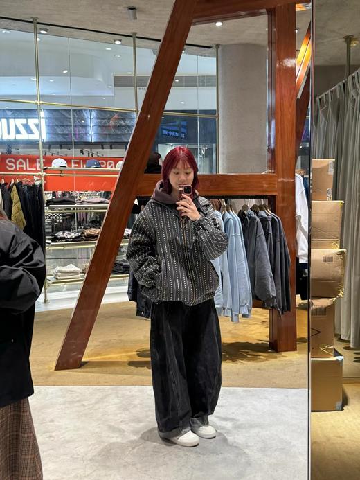 F032965水洗牛仔布心形LOGO标签双面穿工装夹克男女同款 商品图9