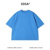 SDSA男装2026新款高贵轻奢纯色高级感分割线设计圆领短袖T恤百搭 商品缩略图0