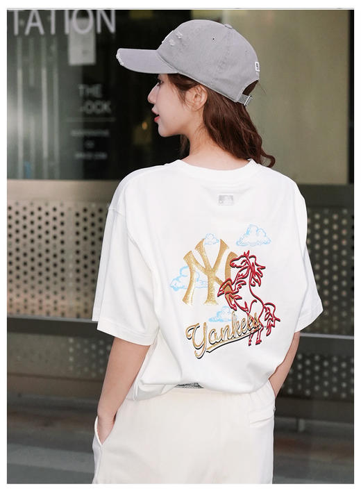 ML烫金云霄万马奔腾印花短袖T恤 商品图2