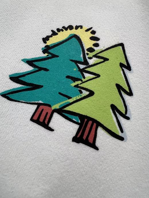 F032982日常通勤简约圆领治愈系刺绣宽松落肩短袖T恤 商品图12