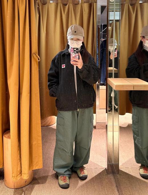 F032965水洗牛仔布心形LOGO标签双面穿工装夹克男女同款 商品图5