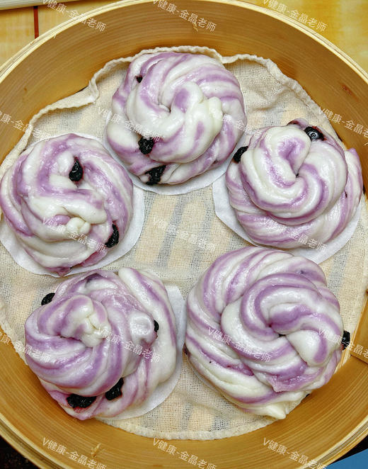 蓝莓麻花卷馒头 商品图0