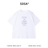 SDSA男装2026新款轻奢美式高级感印花字母圆领短袖T恤百搭宽松潮 商品缩略图0