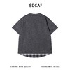 SDSA男装2026新款轻奢韩版爱心下摆拼接假两件短袖T恤百搭时尚潮 商品缩略图4
