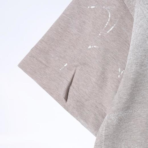 SDSA男装2026新款高贵轻奢潮牌蛛网亮片圆领短袖T恤扎染百搭上衣 商品图2