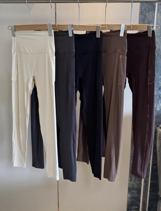 F032990新款弹力高腰收腹运动健身跑步薄款瑜伽打底裤 商品图1