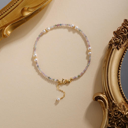 子佩集【汐光微语】银S925珍珠惜王妃手链【SGB0310006】镀金彩珠2602 商品图0