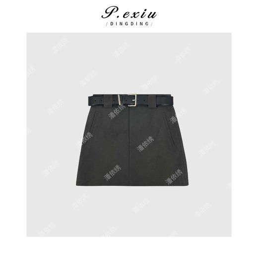 03-5潘依绣丁丁宠粉韩系简约短裙半身裙Q1442 商品图0