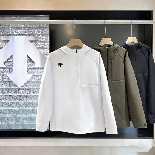 F032943轻薄舒适透气半拉链机能休闲连帽卫衣外套 商品图3