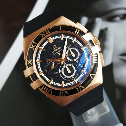 【95新】OMEGA 欧米茄121.62.41.50.01.001天文台认证同轴自动机械机芯日期显示、计时41MM（男款）星座系列18K玫瑰金280226NJT32 商品图3