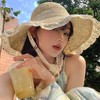 夏季2026草帽女新款镂空草编帽出游防晒帽子 沙滩海边大帽檐遮阳帽 商品缩略图0
