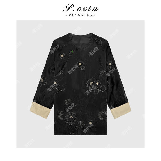 04-2潘依绣丁丁宠粉新中式国风立体刺绣上衣Q9215 商品图0
