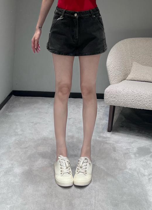 女款水洗高腰牛仔裙裤la002 商品图3