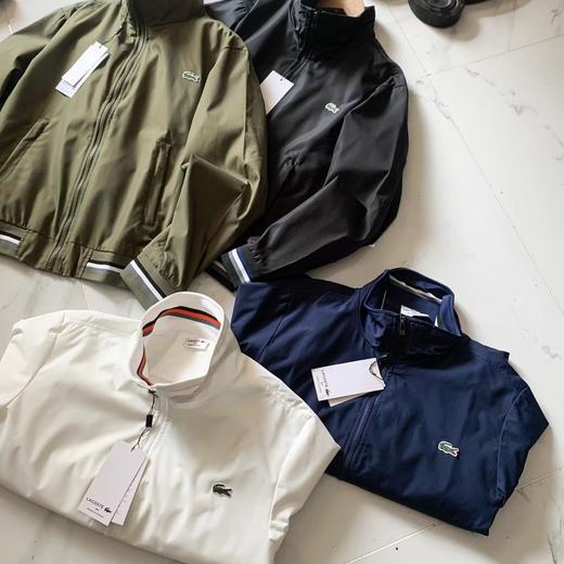 F032916春季新款度假风条纹撞色立领休闲拉链夹克外套 商品图3