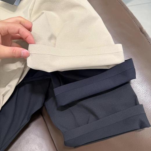 F032973无缝压胶宽松运动减龄吸湿透气微弹圆领落肩宽松短袖T恤 商品图2