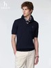 F032911男士绞花短袖POLO翻领针织衫夏季通勤老钱风休闲上衣 商品缩略图7