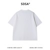 SDSA男装2026新款高贵轻奢美式简约胸前刺绣字母圆领短袖T恤百搭 商品缩略图4