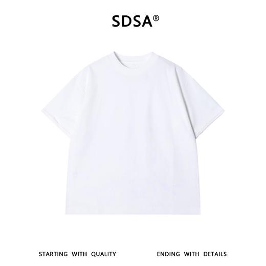 SDSA男装2026新款高贵轻奢韩系简约印花圆领短袖T恤百搭休闲上衣 商品图0