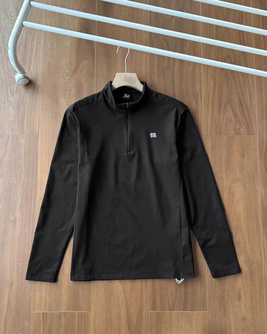 F032925四色户外小立领半拉链男士运动速干长袖上衣 商品图9