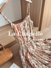 专柜实拍【波西米亚风！】拉夏贝尔/La Chapelle天丝+亚麻！法式碎花吊带连衣裙压褶可调节肩带收腰A字裙含流苏腰带 商品缩略图10