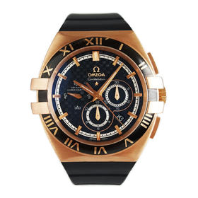 【95新】OMEGA 欧米茄121.62.41.50.01.001天文台认证同轴自动机械机芯日期显示、计时41MM（男款）星座系列18K玫瑰金280226NJT32