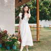 森马连衣裙女夏季肌理蝴蝶结2026新款简约风法式气质优雅初恋裙子 商品缩略图2