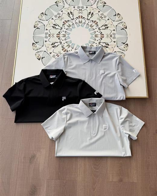 F032934男式冰丝无痕速干POLO衫凉感防晒翻领短袖T恤 商品图2