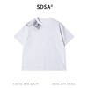 SDSA男装2026新款高贵轻奢简约时尚撞色邮票印花圆领短袖T恤百搭 商品缩略图0