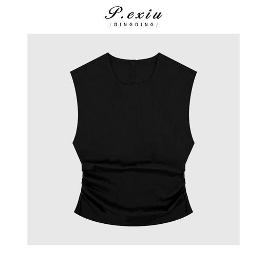 03-5潘依绣丁丁宠粉极简主义收腰显瘦无袖背心Q5841 商品图0