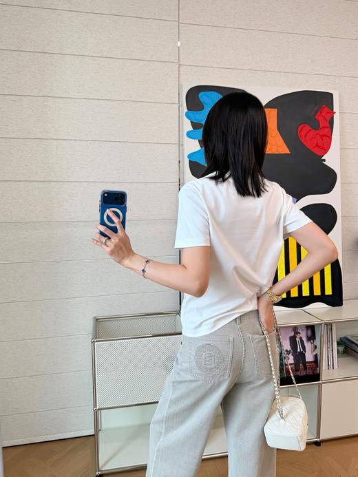 芬迪 全新上线老花小狗章仔白T 恤 商品图1