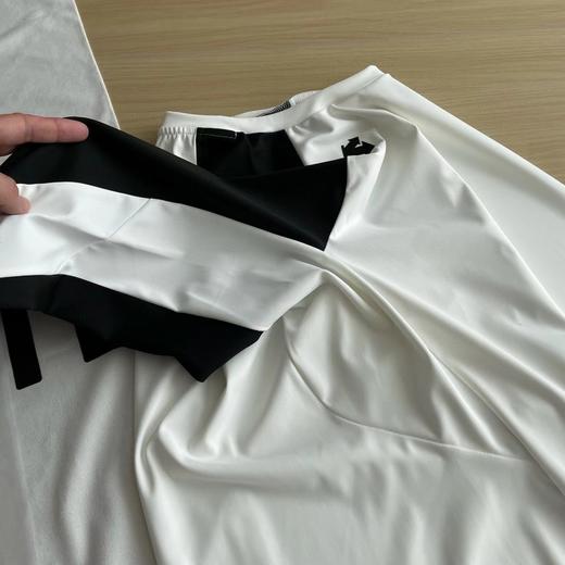 F032923三色拼接舒适运动训练服薄款T恤运动打底衫长袖 商品图12