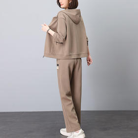 丁摩 休闲运动服套装女春秋季新款时尚卫衣两件套6ZF-653