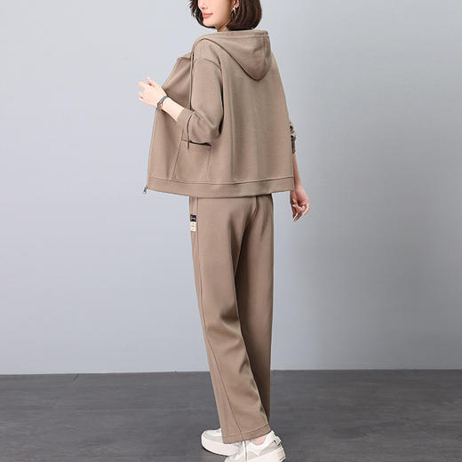 丁摩 休闲运动服套装女春秋季新款时尚卫衣两件套6ZF-653 商品图0