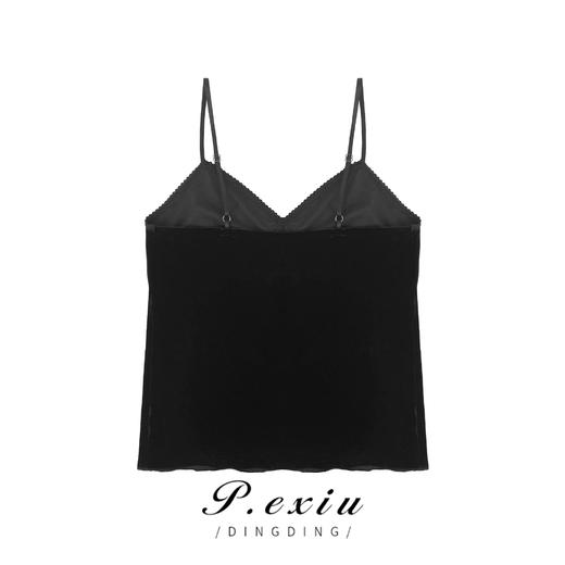 04-1潘依绣丁丁宠粉基础百搭蕾丝花边背心吊带 W-61212 商品图1