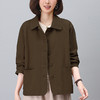 丁摩 春秋外套女新款时尚显瘦短款休闲减龄翻领上衣6ZF-1669 商品缩略图1