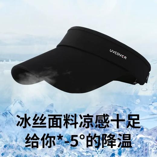 【新款福利来袭！防晒口罩免费送】防晒凉感套装 防晒帽子 新款夏季冰丝显脸小防紫外线太阳帽 跑步运动百搭空顶帽 防晒帽子+防晒帽子两件套 商品图2
