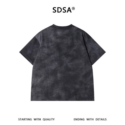 SDSA男装2026新款轻奢扎染设计圆领短袖T恤小众破坏感百搭上衣 商品图4