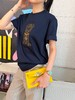 芬迪 全新上线老花小狗章仔藏蓝色T 恤 商品缩略图3
