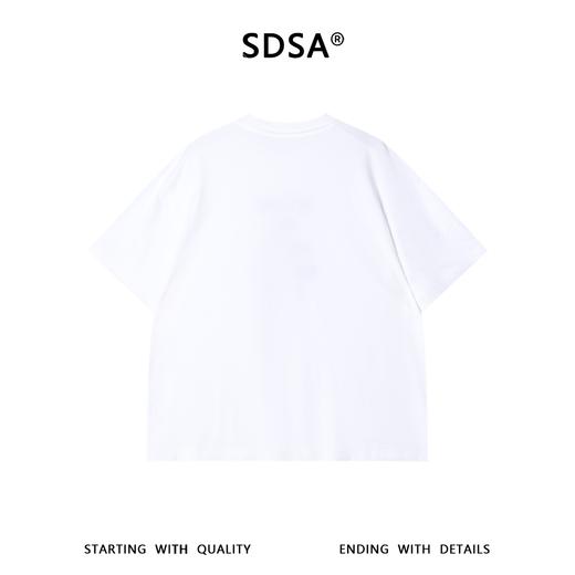 SDSA男装2026新款轻奢美式高级感印花字母圆领短袖T恤百搭宽松潮 商品图1