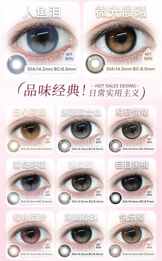 CHONOS 正品日抛68/盒118/2盒328/6盒,日心可颂晚安奶油糯糯青山雾岛呼吸 商品图3